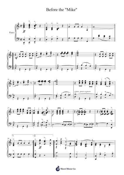 Before the "Mike" Sheet Music by Gerald Frazee-Arr.Dempdawn Ftance