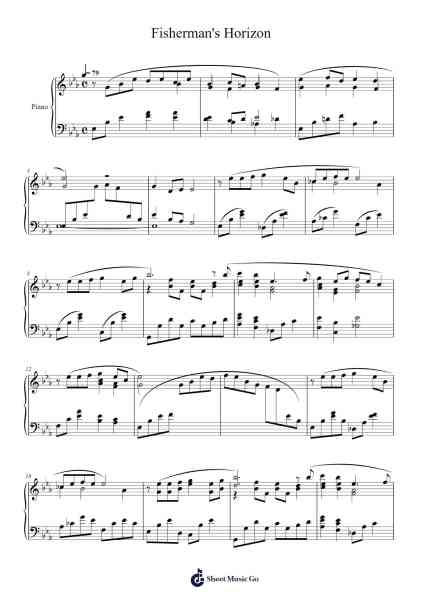 Fisherman's Horizon Sheet Music by Nobuo Uematsu-Arr.Puldair