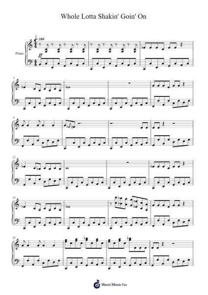Whole Lotta Shakin' Goin' On Sheet Music by Ricky Nelson-Arr.Gailgale