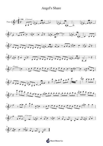 Angel's Share 樂譜由 Yu-Peng Chen - 編曲 Toynkent