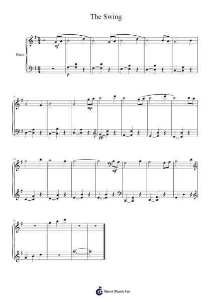 The Swing Sheet Music by amarlier2007-Arr.Pulborg Ridean