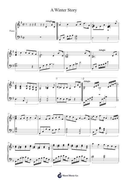 A Winter Story Sheet Music by undefined-Arr.Ivessid