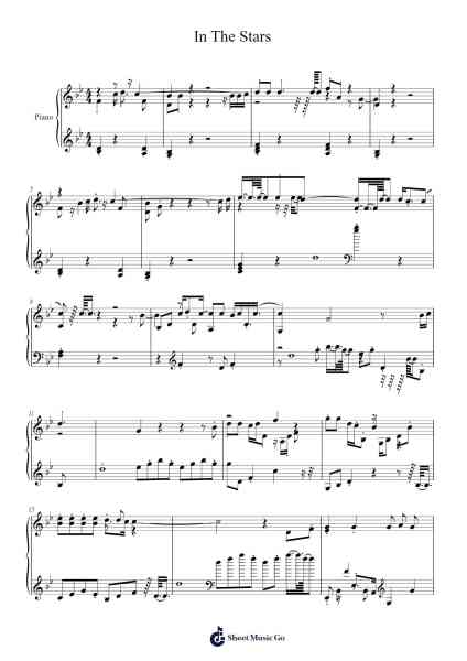 In The Stars Sheet Music by Benson Boone-Arr.Humerid Birdglan