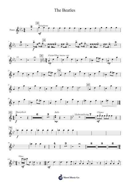 The Beatles Sheet Music by The Beatles-Arr.Blycarr