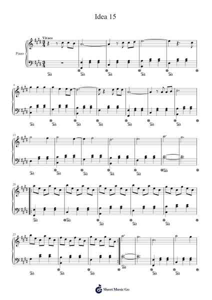 Idea 15 Sheet Music by Gibran Alcocer-Arr.Gailmand
