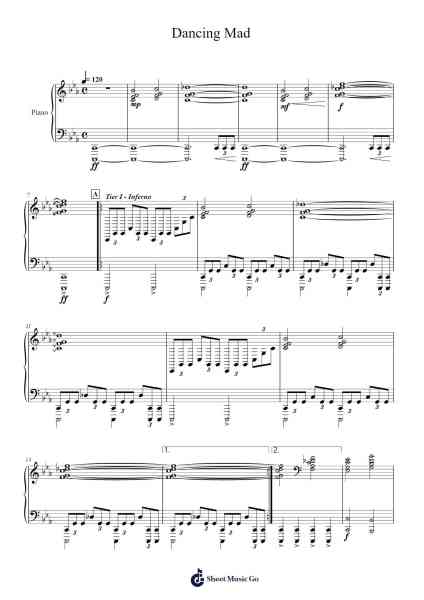 Dancing Mad - Final Fantasy VI Sheet Music by Nobuo Uematsu-Arr.Eveken Dougloyd