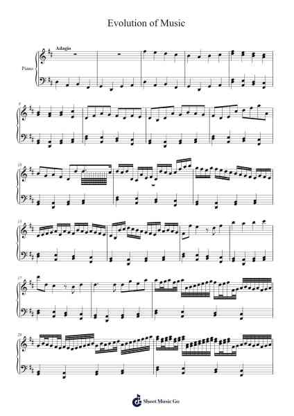 Evolution of Music Sheet Music by Pentatonix-Arr.Dempron Jacbess