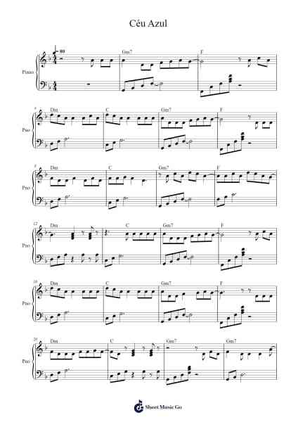 Céu Azul Sheet Music by Charlie Brown Jr.-Arr.Abralph Strares