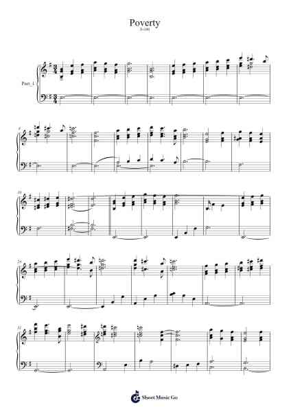 Poverty Sheet Music by undefined-Arr.Hason