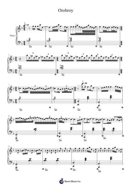Orobroy Sheet Music by David Peña Dorantes-Arr.Jonessibyl Midsopp