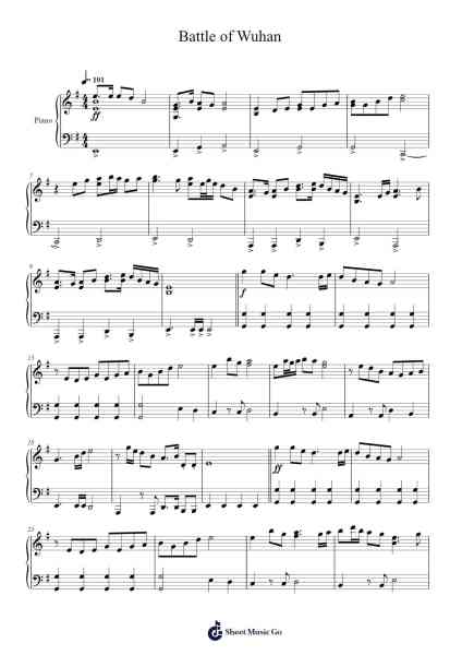 Battle of Wuhan Sheet Music by Misc tunes-Arr.Daijohn Brookebraith