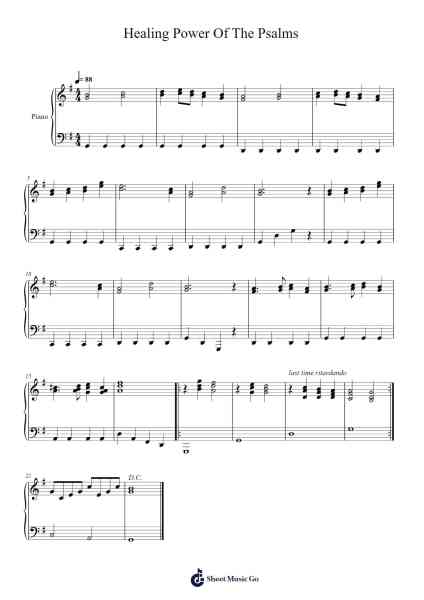 Healing Power Of The Psalms Sheet Music by Koichi Sugiyama-Arr.Pebar Hawgie