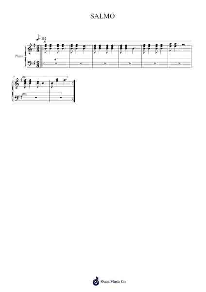 SALMO Sheet Music by SALMO-Arr.Uppold Bruckey