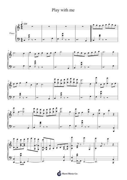 Play with me Sheet Music by Dan Salvato-Arr.Evejob