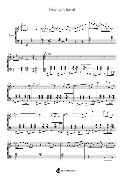 have you heard Sheet Music by potsu-Arr.Osrias Drewnia