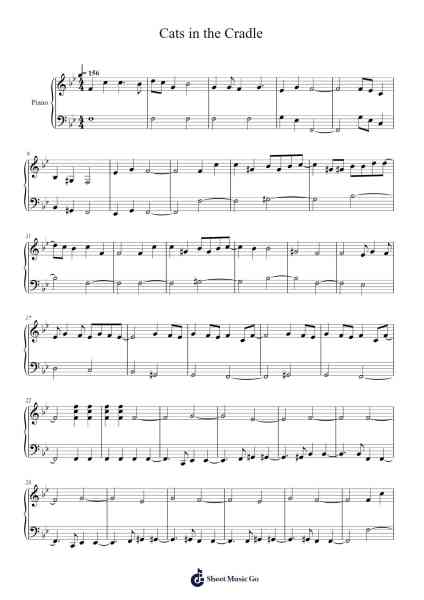 Cats in the Cradle Sheet Music by Harry Chapin-Arr.Zoeliot Maugpe