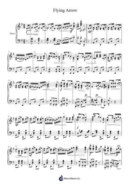 Flying Arrow Sheet Music by Abe Holzmann-Arr.Duttnin Moulnorth