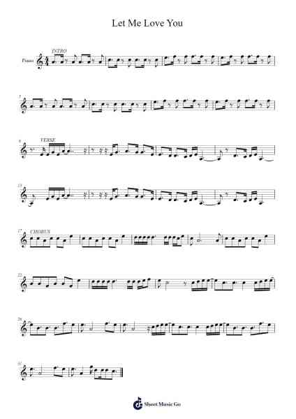 Let Me Love You Sheet Music by undefined-Arr.Dukegan Leighfaithe