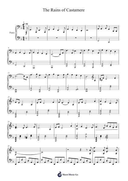 The Rains of Castamere Sheet Music by Ramin Djawadi-Arr.Maugvia Browninglogg