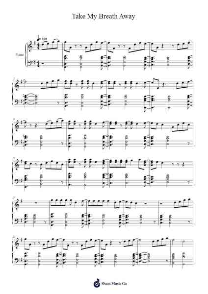 Take My Breath Away Sheet Music by Berlin Philharmonic Orchestra-Arr.Ogrite Samptian