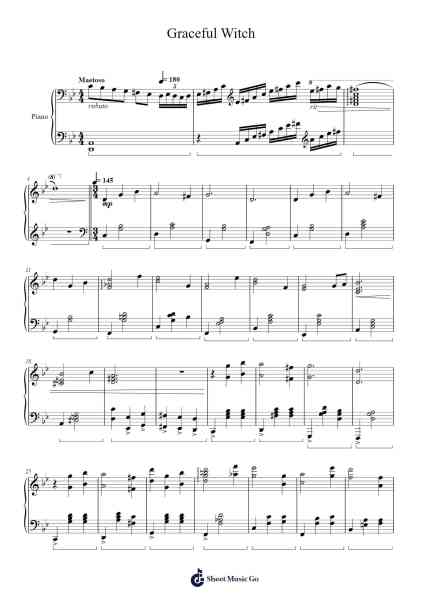Graceful Witch Sheet Music by Roylaine-Arr.Dukim