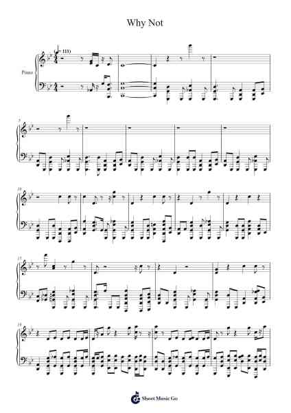 Why Not Sheet Music by Ghostface Playa-Arr.Golddon