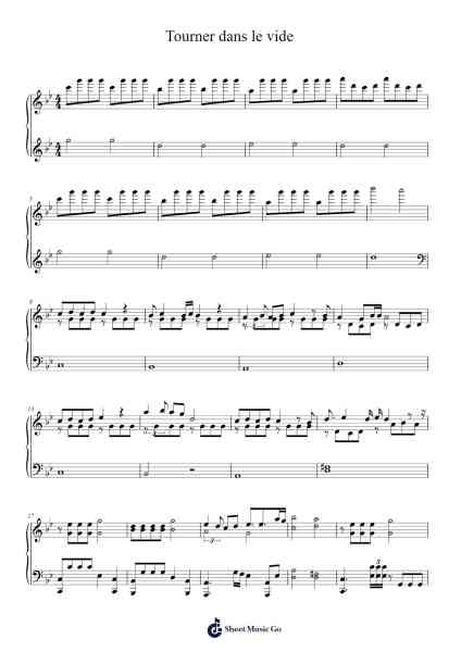 Tourner dans le vide Sheet Music by Indila-Arr.Holmesmax