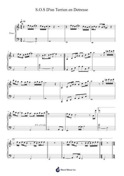 S.O.S D'un Terrien en Detresse Sheet Music by Michel Berger-Arr.Warges Morestone