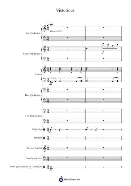 Victorious Sheet Music by Lachlan McInnes/Zhiwen Liang-Arr.Feltrid