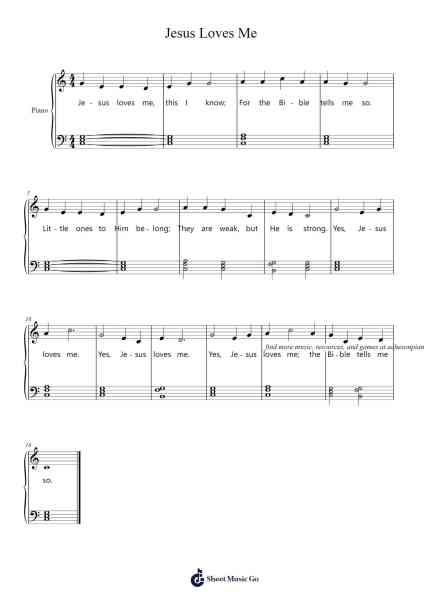 Jesus Loves Me Sheet Music by Anna B. Warner-Arr.Spenriel Foxsoll