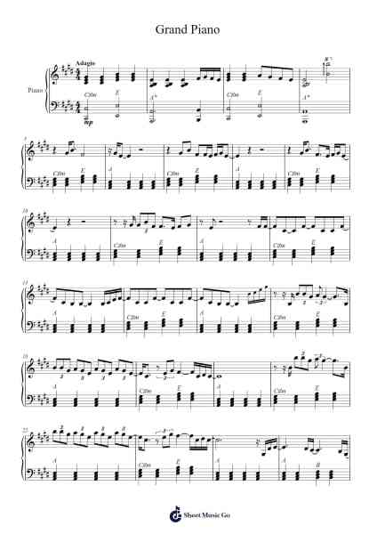 Grand Piano Sheet Music by Nicki Minaj-Arr.Roxantab Mushaw