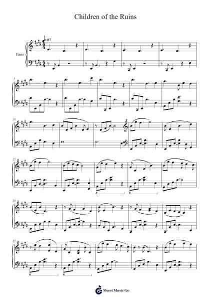Children of the Ruins Sheet Music by undefined-Arr.Morsechi Billra