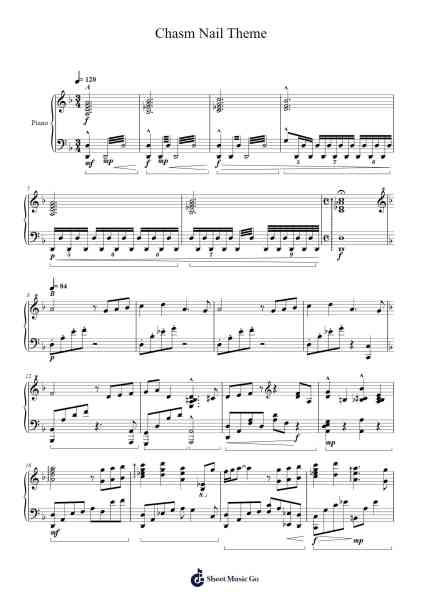 Chasm Nail Theme Sheet Music by HOYO-MiX-Arr.Hubpir
