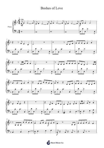 Bushes of Love Sheet Music by Bad Lip Reading-Arr.Clarknence