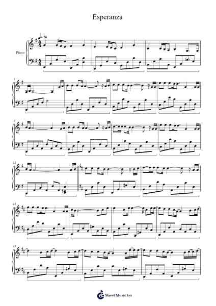 Esperanza Sheet Music by Enrique Iglesias-Arr.Croftsgreg