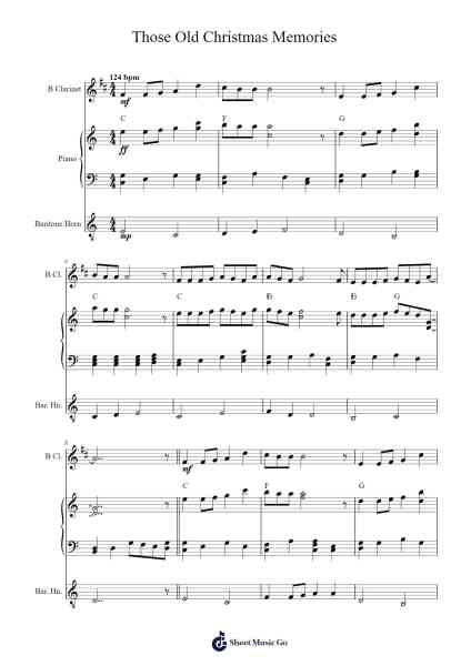 Those Old Christmas Memories Sheet Music by Tollie Mitchell-Arr.Dywalsh Barster