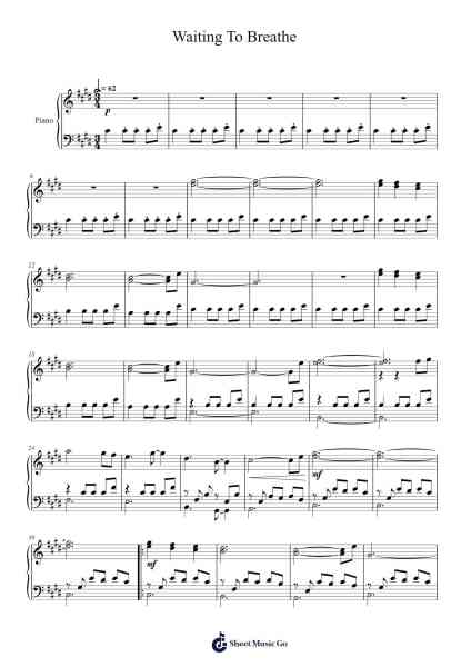 Waiting To Breathe Sheet Music by Alexis Ffrench-Arr.Arabias