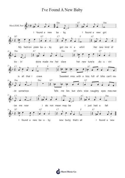 I've Found A New Baby Sheet Music by Jack Palmer/Spencer Williams-Arr.Maglius
