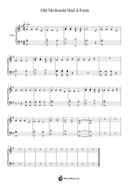 Old Mcdonald Had A Farm Sheet Music by Misc Traditional-Arr.Otscott Viro'neil