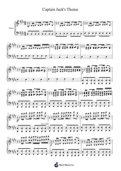Captain Jack's Theme 乐谱由 Murray Head - 编曲 Bairdkeith Cysoon