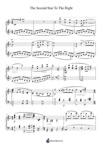 The Second Star To The Right Sheet Music by Michael Bublé-Arr.Laupound