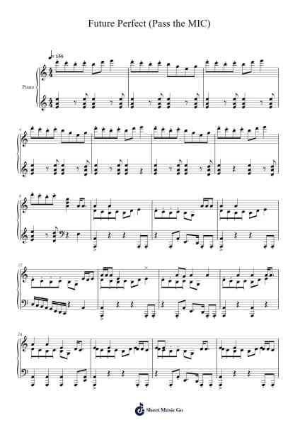 Future Perfect (Pass the MIC) Sheet Music by ENHYPEN-Arr.Darcarr