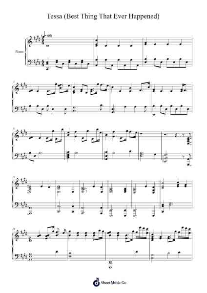 Tessa (Best Thing That Ever Happened) Ноты для фортепиано от Steve Jablonsky/Patrik Pietschmann/Rodger Clutter-Arr.Fesey Elroyrian