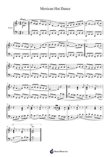 Mexican Hat Dance Sheet Music by Jesús González Rubio-Arr.Montor