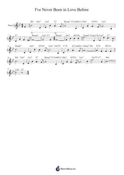 I've Never Been in Love Before Sheet Music by Frank Loesser-Arr.Cisraine