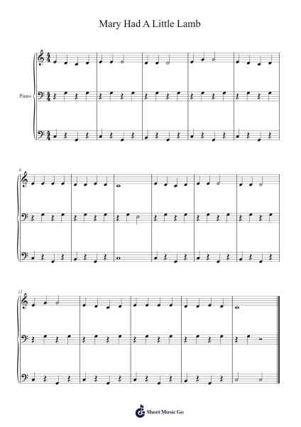 Mary Had A Little Lamb Sheet Music by undefined-Arr.Noelje