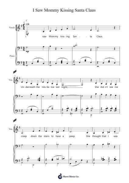 I Saw Mommy Kissing Santa Claus Sheet Music by The Jackson 5-Arr.Manreade
