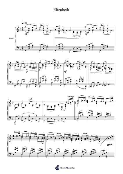 Elizabeth Sheet Music by Charles Hubert Hastings Parry-Arr.Warge