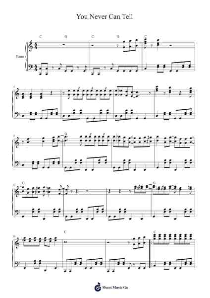 You Never Can Tell Sheet Music by Chuck Berry-Arr.Wyli