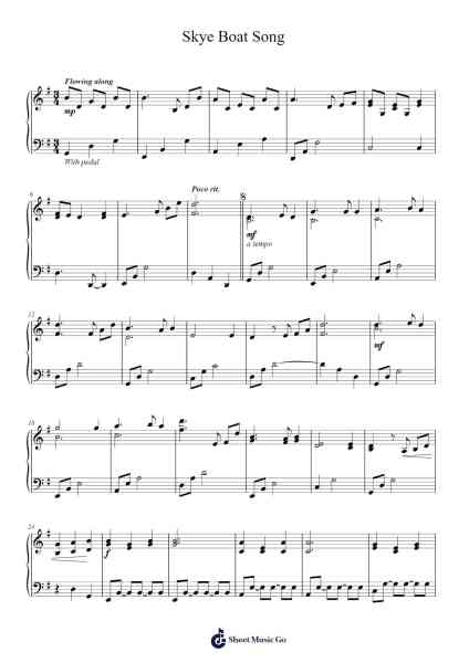 Skye Boat Song Sheet Music by Traditional Scottish-Arr.Rebar Mulin